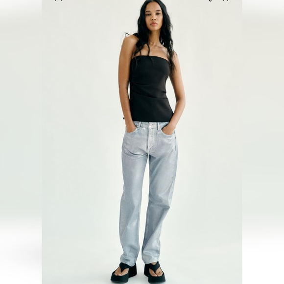 NWT zara strapless top - Picture 6 of 11